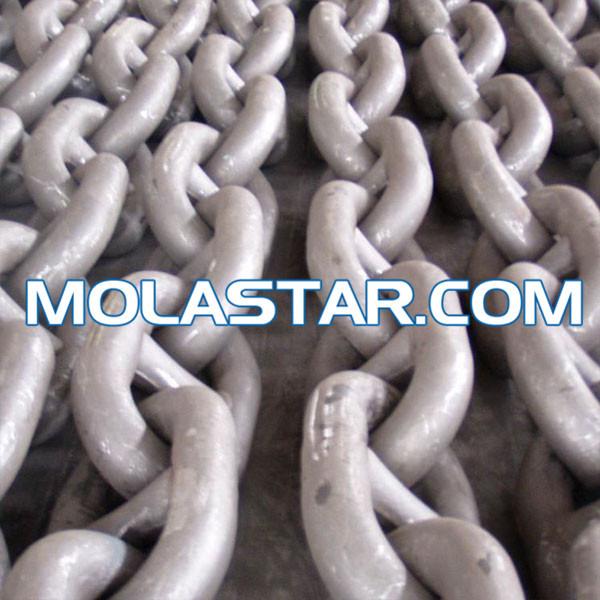 Quality Molastar Marine Drop Forged Steel Ship Anchor Chain For  Floating Dock for sale