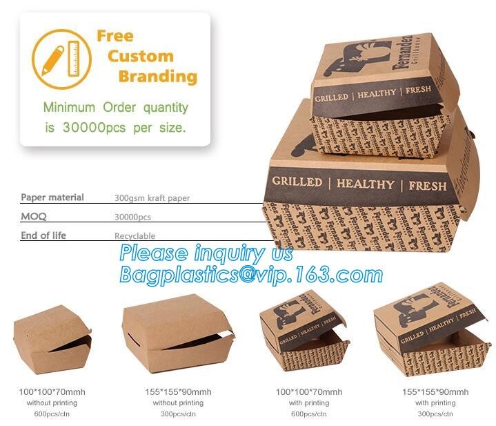 kraft paper sandwich box with window ,triangle sandwich box for packaging,Cardboard Box With Clear Window Burger Sandwic