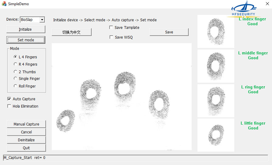 bio7 plus ten fingerprint scanner 