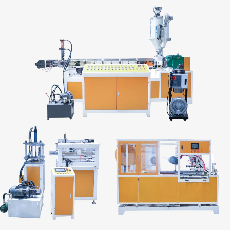 Disposable biodegradable plastic PLA 3-touch tableware lunch box food container tray plates production line