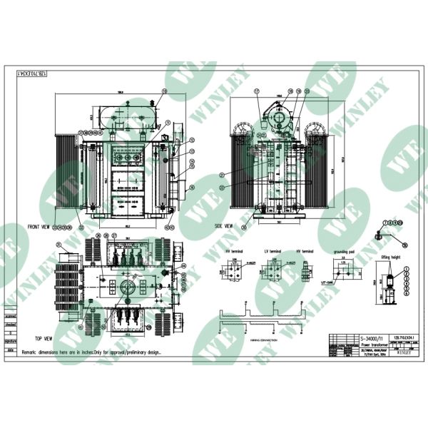 34MVA 11kV Substation Transformer for Large Industrial Substations