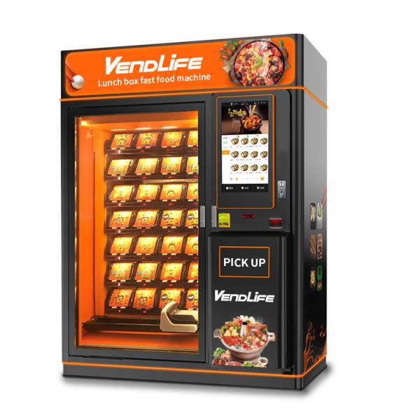 Quality Nfc Vending Machine With Hot Food 980mm thick 0.6T Net Weight for sale