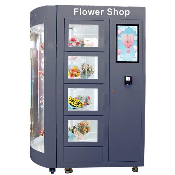 Quality Customized Lcd 19 Inch Flower Rose Bouquets Vending Machine With Display Window for sale