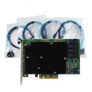 LSI SAS Server Array Card 9300-16I 12GBS HBA BUS ADAPTER CARD IT Mode 4SFF-8643 SATA Cable