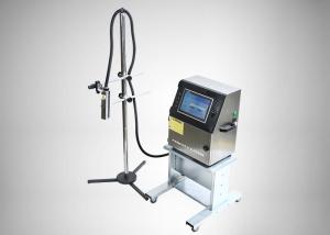 China White Industrial Inkjet Printer , Inkjet Coding Machine Touching Screen on sale