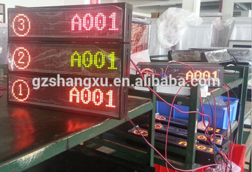 OEM Hang Up/Wall Mount Dot Matrix LED Counter Display Unit For Queue Management System