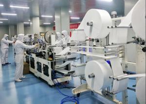 Disposable Nonwoven Surgical Mask Making Machine Stable Running 220V / 50Hz