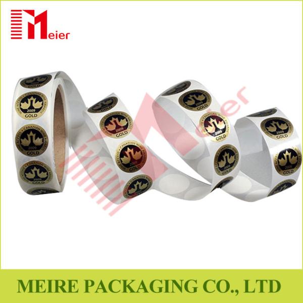 Quality Small round shaped sticker printing in roll for cake packaging design for sale