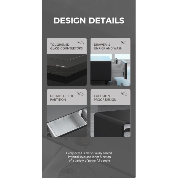 Refrigerator Primst Coffee Table With Wireless Charger Smart Party Tea Table Freezer Private Mold NO