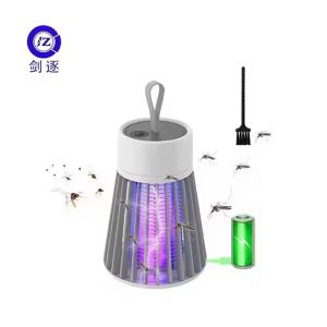 China Rechargeable Type 2 in 1 LED UVA Trap Light Indoor Anti Mosquito Lamp Fly Cather Rechargeable Mosquito Zapper wholesale