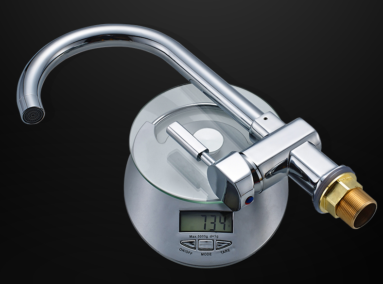 Zinc Alloy Brushed Finish Rotatable Washbasin Mixer Tap