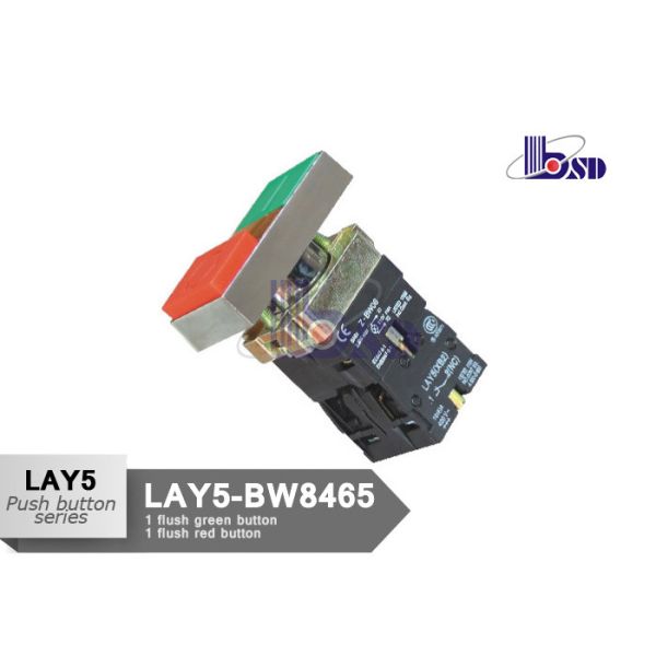Red Green Flush Push Button Switch As Indicating Signals LAY5（XB2）-BW8465