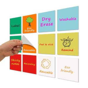 China Soft Whiteboard Reusable Calendar Planner Dry Erase Sticky Notes 10x10cm wholesale