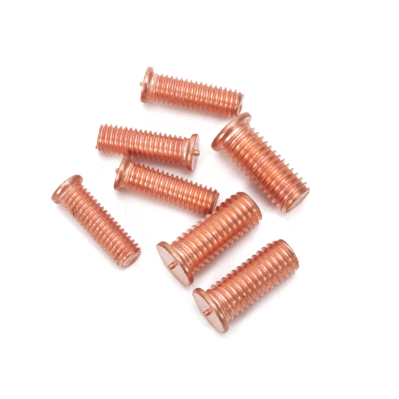 Durable M3-M12 GB Standard Bright Carbon Steel Stud Welding Bolts with Copper Plating and Tip Ignition