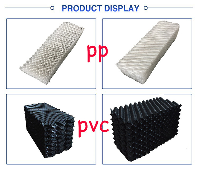 Induced Draft Cooling Tower Fill Material Cooling Tower Fill Pack Counter Flow 610mm 1
