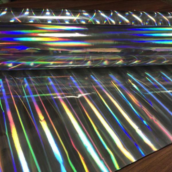 Multiple Extrusion Laser Embossed PET Rainbow Holographic Film For Decoration