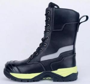 China Anti Smash Industrial Work Boots  Euro37# - 48# Kevlar Firefighter Steel Toe Boots wholesale
