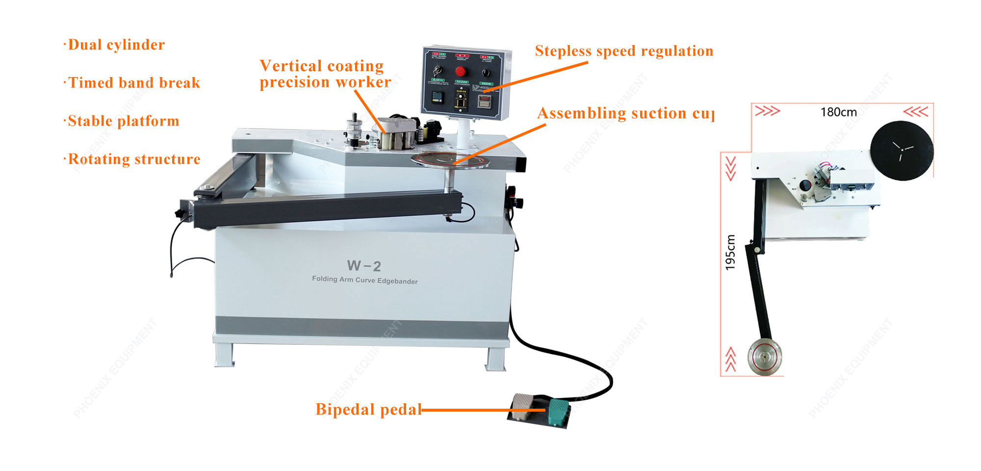 Fully Automatic Edge Banding Machine for Woodworking 220V Auto Curve Artificial Board