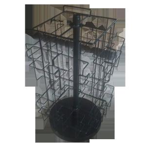 China Desktop Height 609mm Width 318mm Rotating Display Rack For Card wholesale