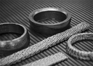 China Round Hole Shape Knitted Wire Mesh Filter In White For Effective Filtration wholesale