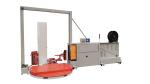 HMI Touch Panel Vertical Strapping Machine , High Efficiency Automatic Strapping