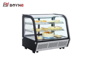 China Commercial Curved Glass Cake Display Fridge / Refrigerated Bakery Display Case on sale