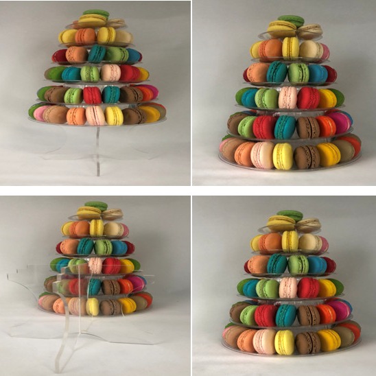 12 Pallet Plastic Packaging Macaron Transparent Box Packaging Macaron Tray Packaging Matching Customization