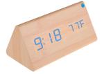 New wooden LED Alarm Clock,despertador Temperature Sounds Control LED display