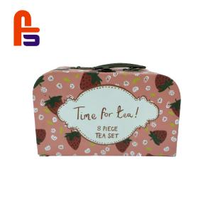 Elegant Patterns  28*18*8cm Compact Size FSC Compliant Cardboard Suitcase Box