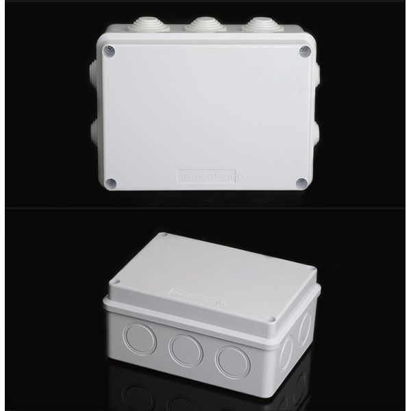 10 Entry Holes Rectangular Junction Box Electrical Knockout Boxes 150X110X70mm