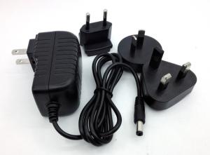 CE RoHS FCC 12V 1.5A 6V 200MA 14v 500ma 13V 6A interchangeable plug power adapter