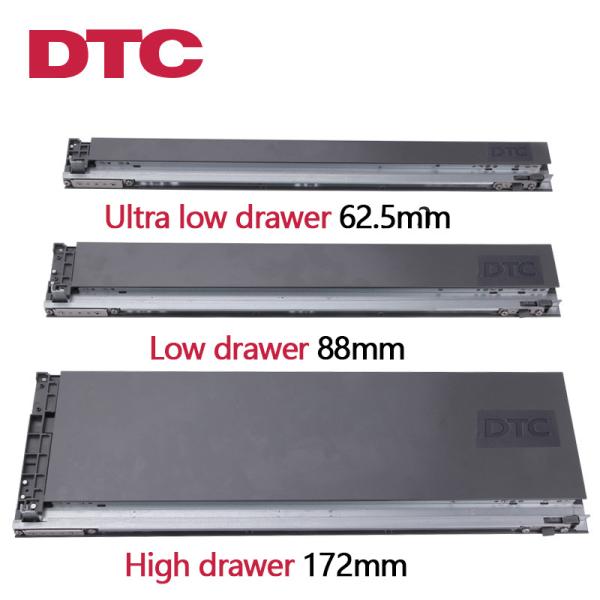 Quality Triple Extension Full Pull Out 10 Inch Drawer Slide 35kg 77lb for sale