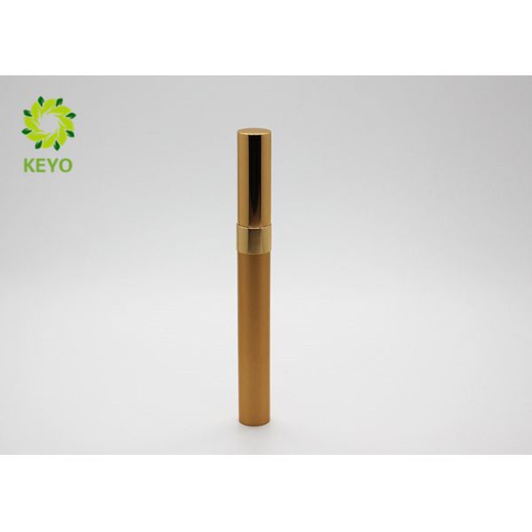 Golden Empty Mascara Tube , Aluminum Material Mascara Empty Container