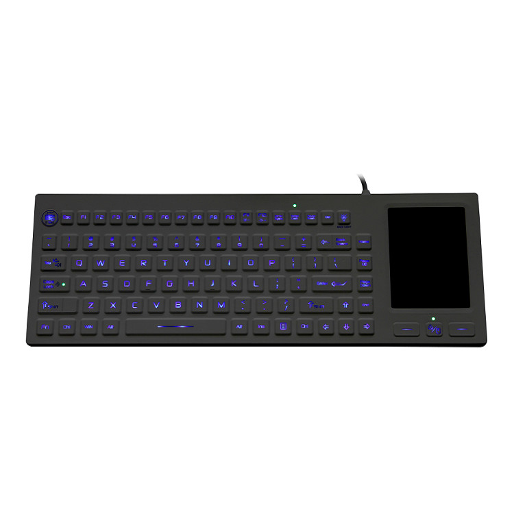 Ip68 Protection Silicone Rubber Keypad With Led Backlit Touchpad Wear Resistant