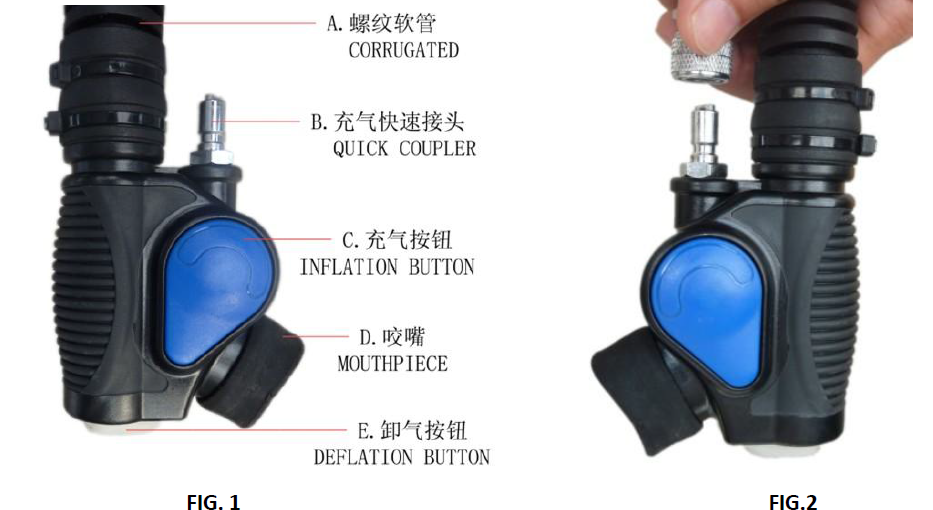 Scuba Diving Inflated Life Jackets Type BCD Buoyancy Compensator Devices