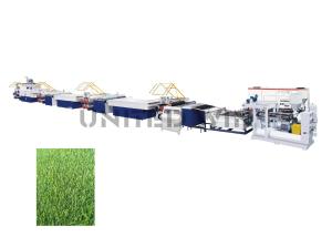 China Automatic PP PE Based Artificial Grass Turf Flat Yarn Production Machine line 230kg/H wholesale
