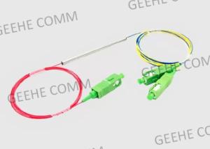 China 50/50 Dual Window 1×2 SC Fiber Coupler Splitter 1310nm 1550nm wholesale