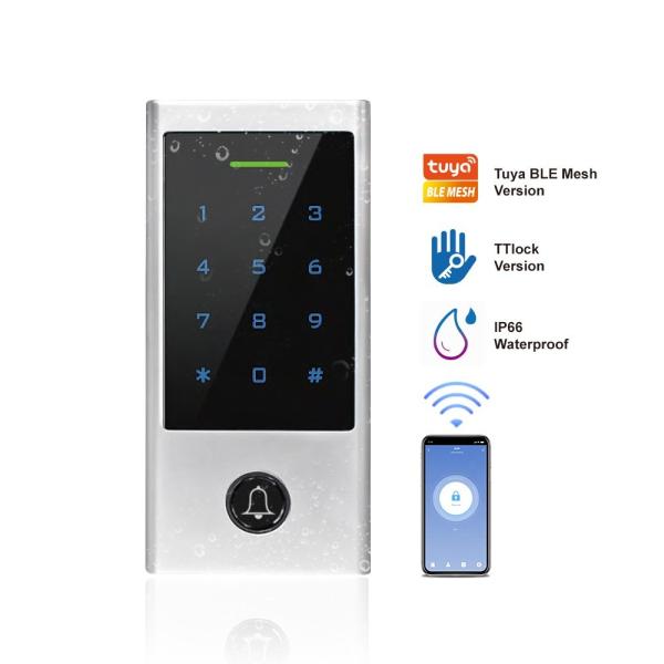 Wifi Tuya IP66 Waterproof Access Control System Touch Keypad RFID Card Reader