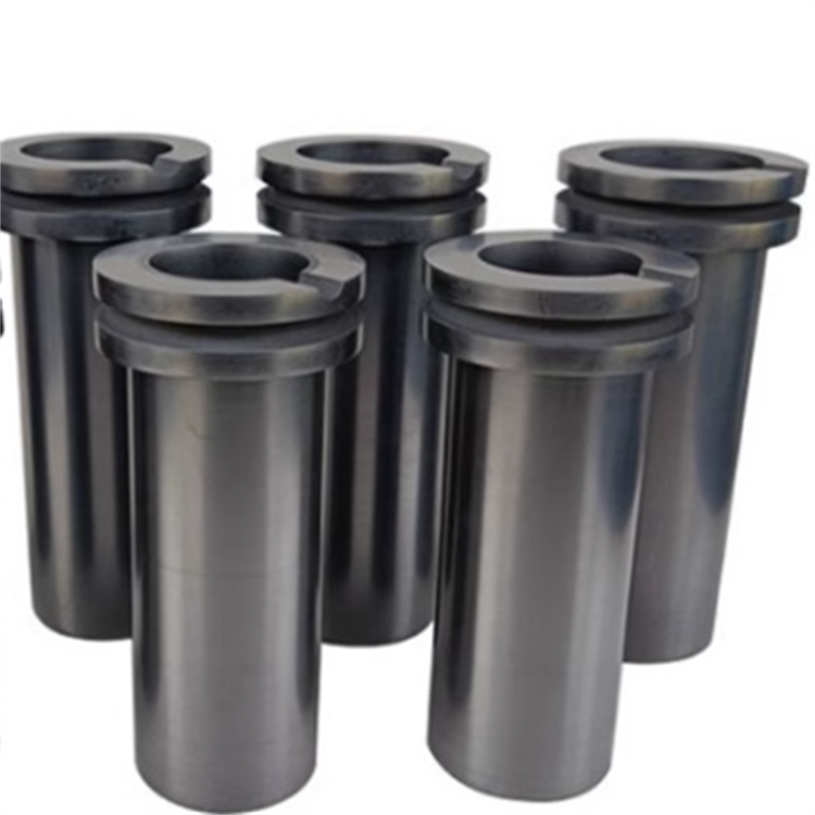 Standard Size High Temperature Double Ring Graphite Crucible for Induterm Advantage4