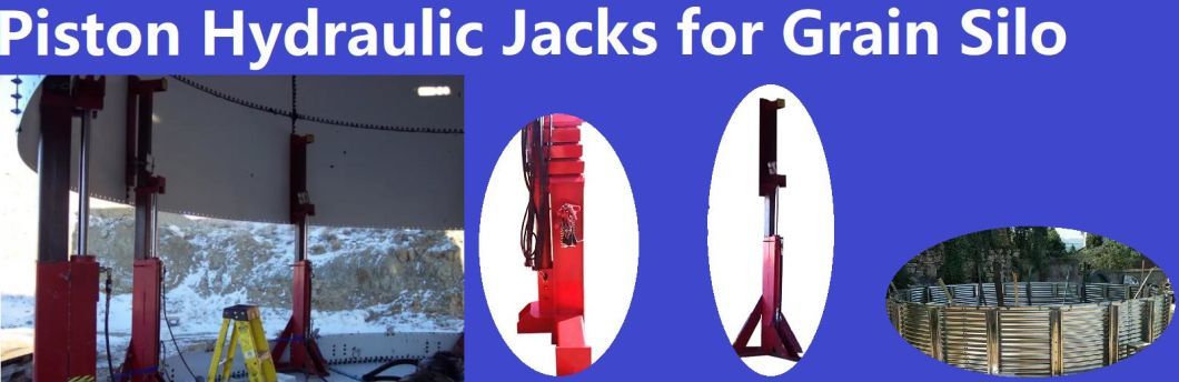 Simple Piston Hydraulic Tank Jacking System 4 for Grain Silo Tank Jacking System