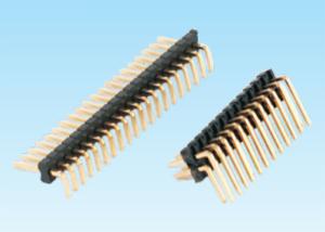 China 2 - 50 Pin Electrical Wire Connectors , DIP 90° Type Pin Header Power Connector wholesale