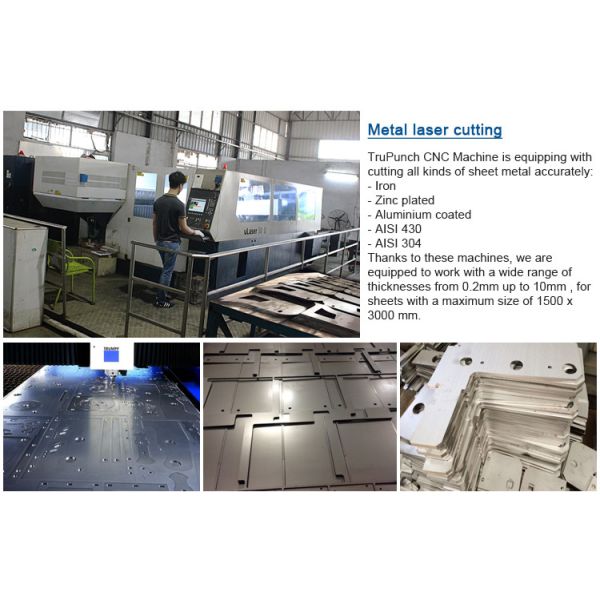 0.1mm Custom Sheet Metal Stamping Bending Laser Cutting Service