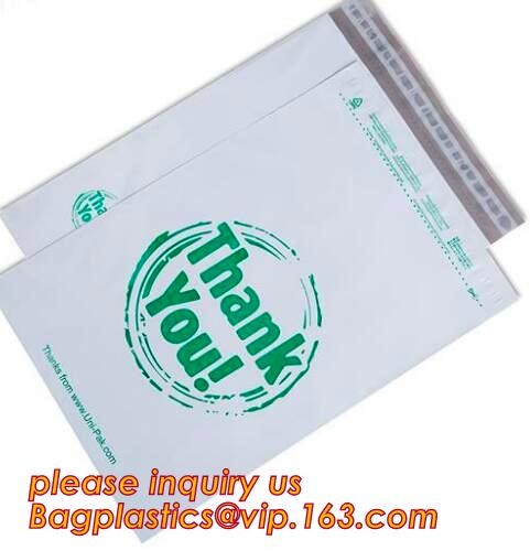 cornstarch made biodegradable and compostable courier mailing plastic shipping packaging bag with custom logo CLOTH PACK
