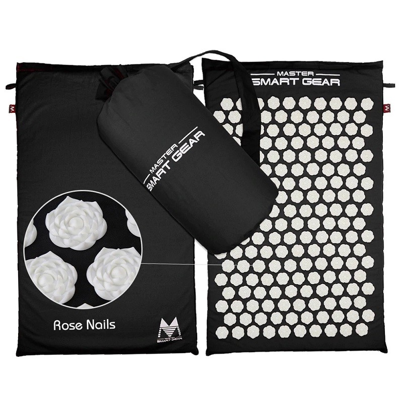 China Acupressure Massage Mat Pillow Set For Relieves Stress Back Neck Sciatic Pain wholesale