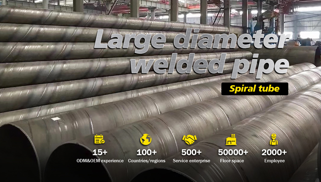 High Quality ASTM a 139 14 Inch Spiral ERW Hot Rolled Welded Carbon Steel Pipe Tube for Sale