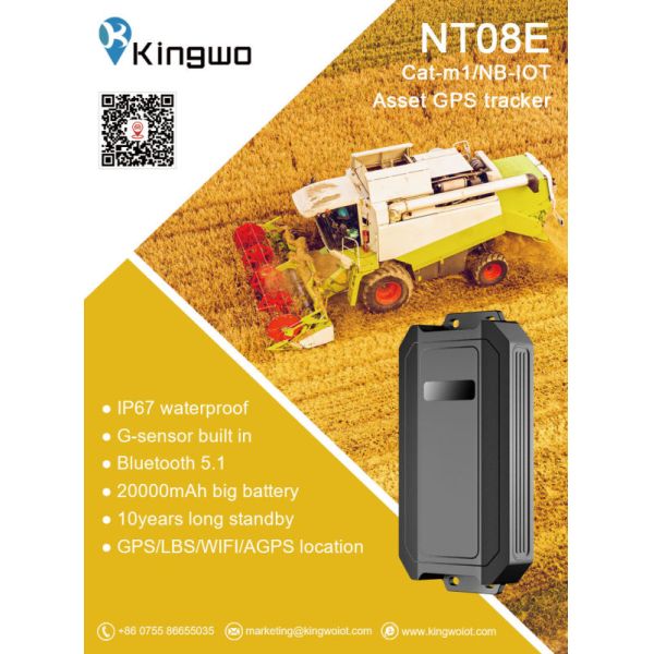 BLE WIFI GPS Positioning Wireless Asset Gps Tracker LTE-M Big Battery 10 years Standby