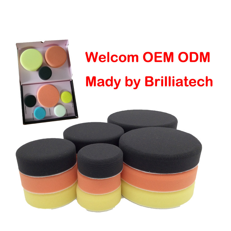 Microfiber 6 Inch Customized Car Polishing Pads In Medium Heavy Grades