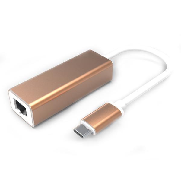 Quality Network RJ45 To Type C Cable 1000 Mbps Usb Type C Gigabit Ethernet Adapter for sale