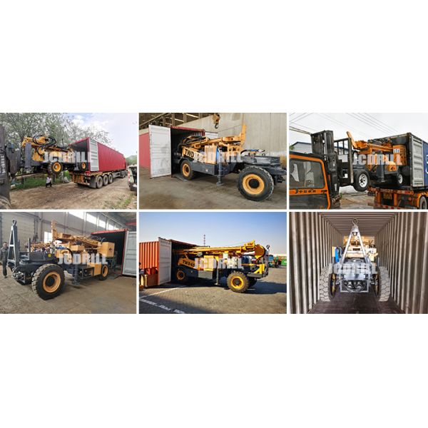 300m Depth Trailer Mounted Water Well Drilling Rigs Machine