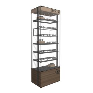Multi Functional Eyeglass Display Case / Wall Mounted Sunglass Rack For High End Optical Shop